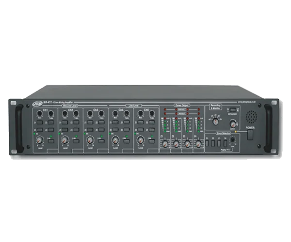 JDM MA-412 4-Zone Matrix Mixer Amplifier 480W (4x120W)