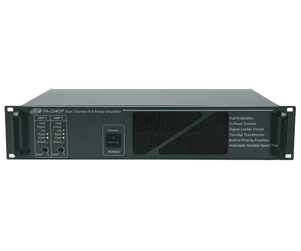 JDM PA-212DP 2-Channel Power Amplifier 240W (2x120W)