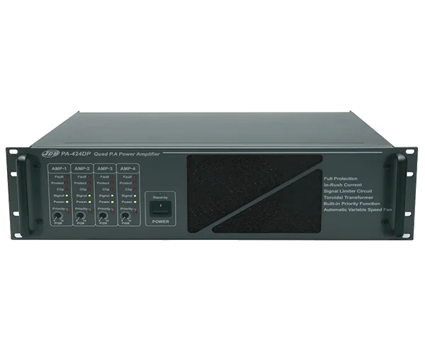 JDM PA-412D 4-Channel Class-D Power Amplifier 480W (4x120W)